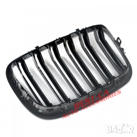 Комплект черни двойни бъбреци пиано лак за БМВ / BMW X5 E70 и X6 E71, снимка 7 - Аксесоари и консумативи - 40033508