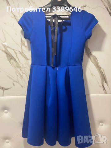 Синя кокетна рокля, снимка 2 - Рокли - 39496039