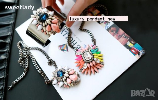 Стилно и модерно колие Фрийда, снимка 2 - Колиета, медальони, синджири - 34985772