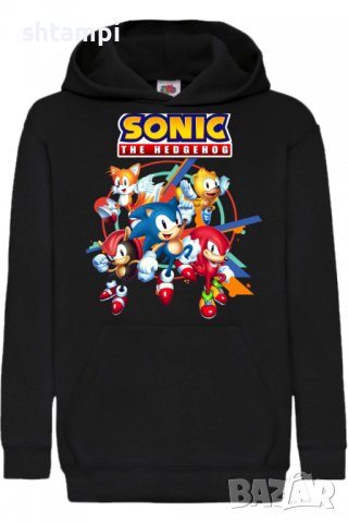 Детски Суитчър/Суитшърт Sonic and friends 01,Соник,Игра,Подарък,Изненада,Забавление,Рожден Ден