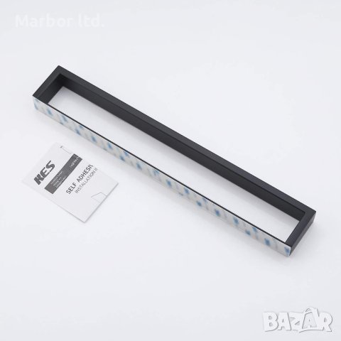 Стоманена стойка за хавлии за баня - 40см без къртене, снимка 3 - Други стоки за дома - 42086160