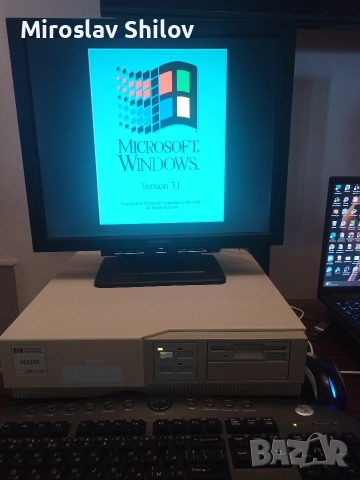 Ретро компютър HP Vectra 386, снимка 2 - За дома - 52945359