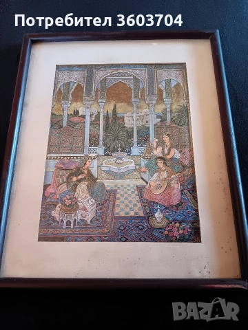 винтидж картина, снимка 2 - Картини - 54317555