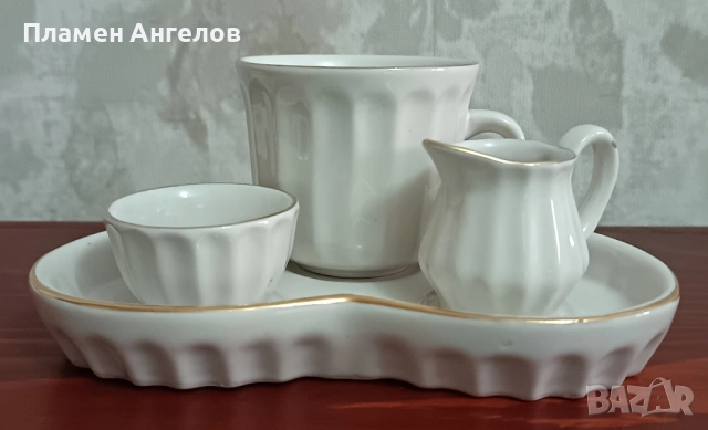 Порцеланов комплект за кафе. , снимка 2 - Сервизи - 51739984