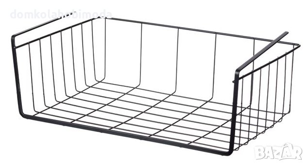 Организационна кошница за под рафт, Метална-40x26x13см, снимка 3 - Кухни - 40616964