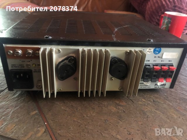 Monacor pa 888 усилвател, снимка 4 - Ресийвъри, усилватели, смесителни пултове - 38168193