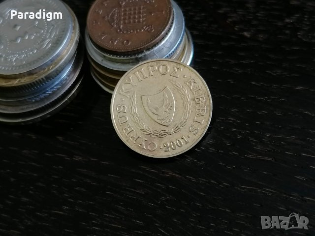 Mонета - Кипър - 5 цента | 2001г., снимка 2 - Нумизматика и бонистика - 29412201
