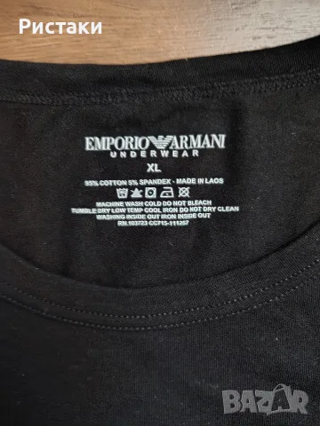 Мъжка тениска Emporio Armani оригинал , снимка 2 - Тениски - 56254595