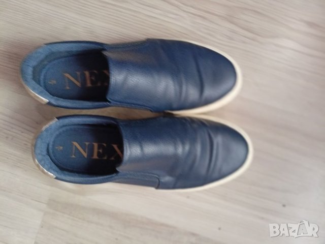Тъмно сини кожени обувки Next/38, снимка 6 - Дамски ежедневни обувки - 40695933