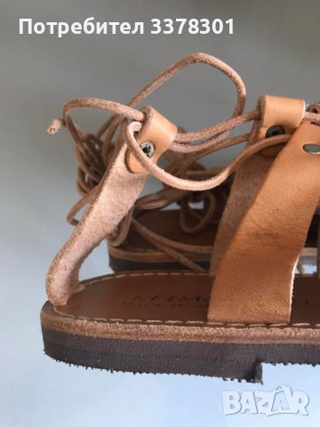 Сандали от естествена кожа Klimatsakis, снимка 4 - Сандали - 37145073