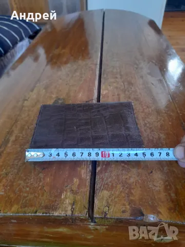 Стар кожен портфейл #3, снимка 5 - Портфейли, портмонета - 50179702