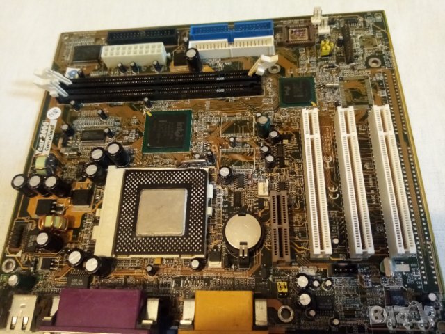 Платка дъно Soket 370 с процесор Intel Celeron 433 MHz стар ретро компютър , снимка 3 - Дънни платки - 42874510