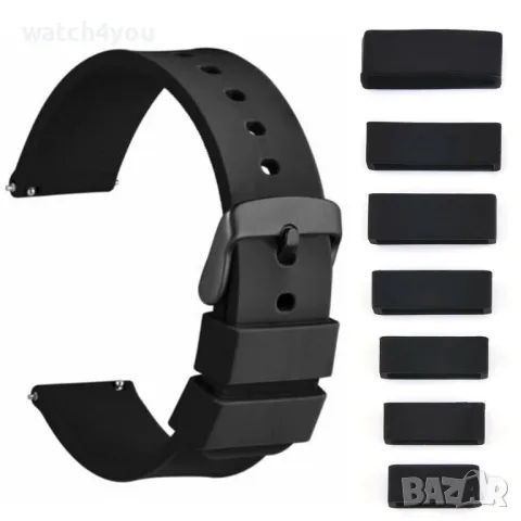 НОВА ГАЙКА/ХАЛКА ЗА КАИШКА НА СМАРТ ЧАСОВНИК.ГАЙКИ ЗА КАИШКИ.SMART WATCH СИЛИКОНОВА КИАШКА , снимка 2 - Смарт гривни - 50258692
