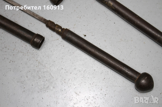 Ислямски Османски Индо-персийски Бойни Брадви с Шиш. Сет., снимка 11 - Антикварни и старинни предмети - 51443401