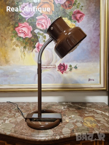 Уникална рядка антикварна шведска настолна лампа 