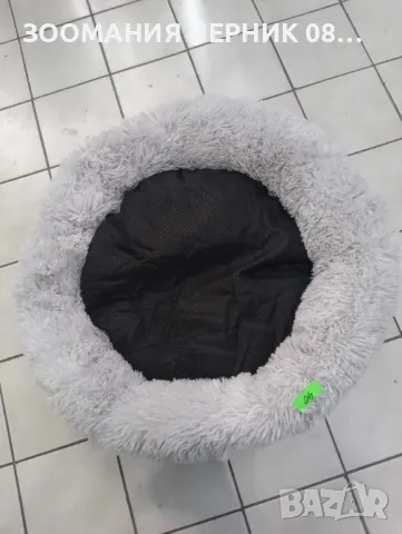 70 см Голямо сиво рошаво легло за куче 