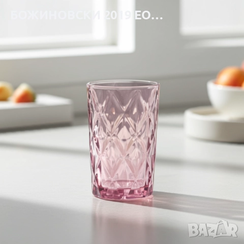 Комплект от 6 чаши 300 мл за вода/ безалкохолно - три цвята, снимка 4 - Чаши - 52025553