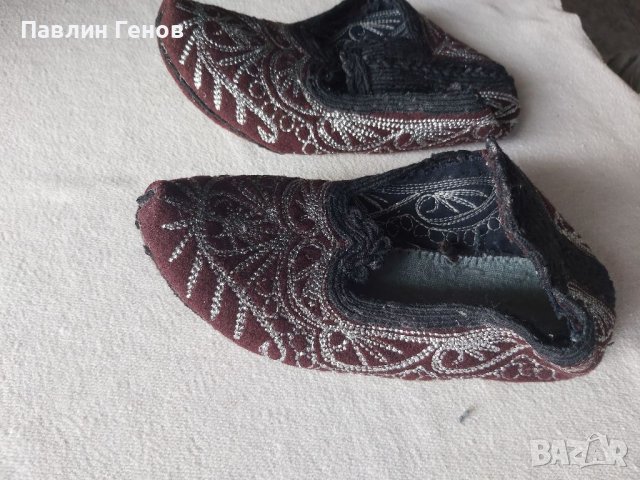 Автентични вълнени везани терлици, снимка 8 - Антикварни и старинни предмети - 39684106