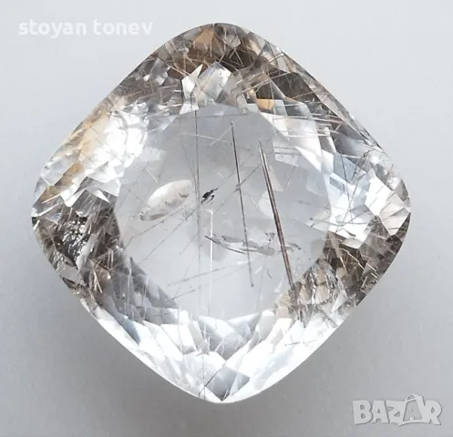 Огромен рядък рутилов кварц със златни игли - 43.41кт.! Нов!, снимка 13 - Други - 50062580