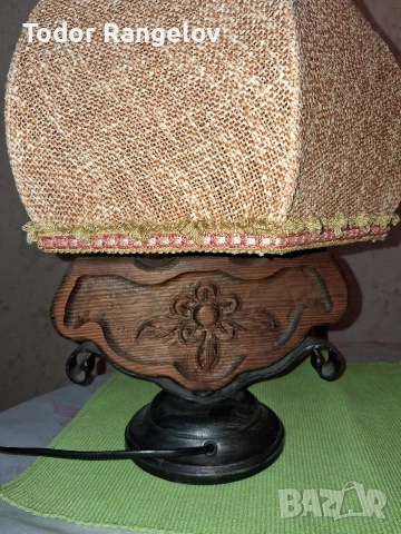 Винтидж лампа в рустик стил, снимка 4 - Настолни лампи - 54252515