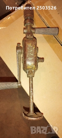 Стара ръчна бормашина , снимка 3 - Антикварни и старинни предмети - 54105286
