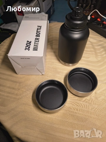 3 в 1 бутилка за вода за домашни любимци с контейнер за храна, неръждаема стомана, без BPA, снимка 5 - Други стоки за животни - 53295006