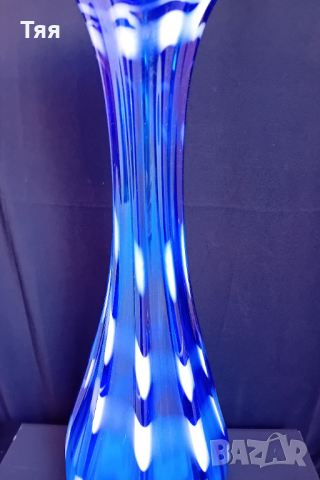 Огромна стъклена ваза, снимка 2 - Вази - 44698730