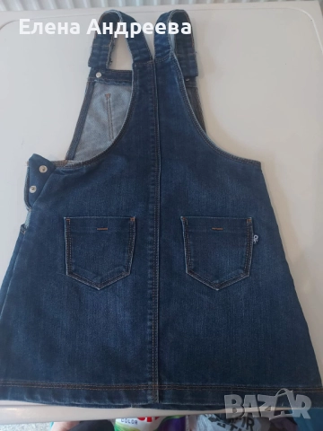 Дънков сукман за малка госпожица. , снимка 2 - Детски рокли и поли - 51437493