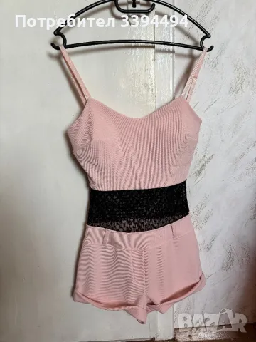 Гащеризон в бебешко розово