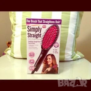 Четка за изправяне и изсушаване с LCD дисплей и 3D керамични цилиндри