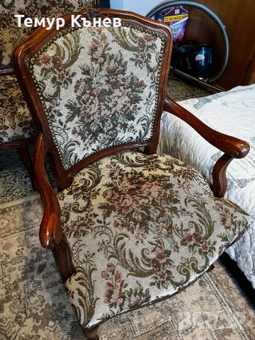 Чипъндейл стил гарнитура, снимка 2 - Дивани и мека мебел - 54177622