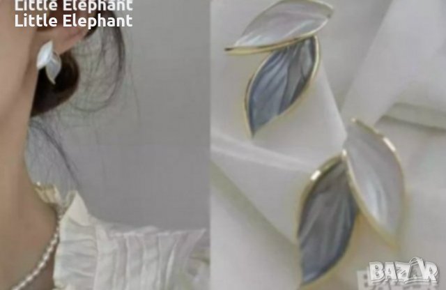 Сребърни обеци,колекция"Leaf",листенца/нови