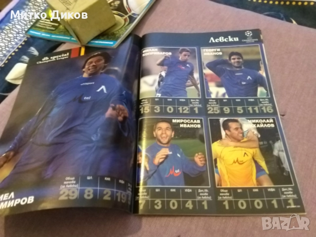 Дон Балон 2006г-илюстровано издание справочник рядък за участието на Левски в Шамп.лига, снимка 8 - Футбол - 52710638