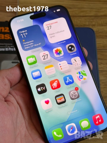 iPhone 16 Pro Max 256GB Black Titanium/Гаранция/Батерия 100%, снимка 2 - Apple iPhone - 54337753