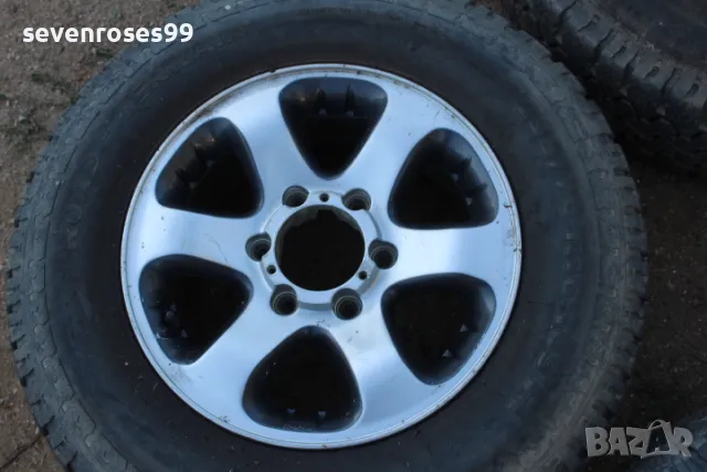 Алуминиеви Джанти с гуми за опел фронтера Б 6Х139 16 Opel Frontera B  4 броя джипови гуми на 5600 км, снимка 4 - Части - 47501285