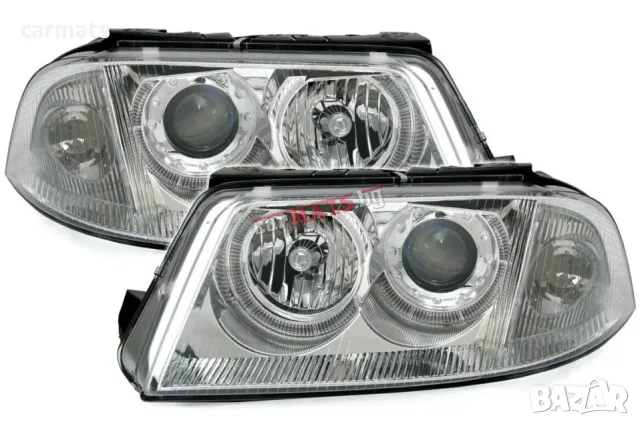 Кристални фарове ANGEL EYES за VW Passat B5.5 (2001-2005) - хром