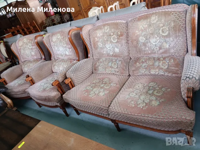 Холна гарнитура - диван двойка и две кресла , снимка 8 - Дивани и мека мебел - 50251097
