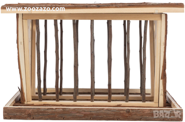 Дървена хранилка за сено, трева и лакомства за Гризачи 40 х 22 х 30 см. - Модел: 61805, снимка 4 - За гризачи - 44734230