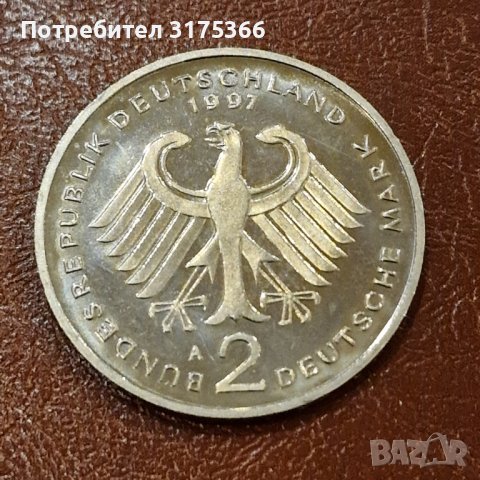 2 марки 1997 cu ni Германия перфектна, снимка 2 - Нумизматика и бонистика - 44463445