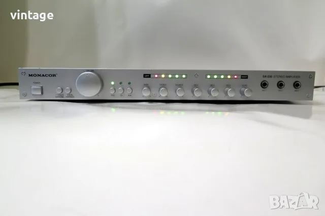Monacor SA-230 Universal stereo mixing amplifier, снимка 4 - Ресийвъри, усилватели, смесителни пултове - 55990262