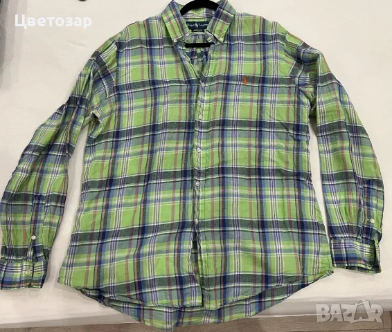Polo Ralph Lauren ленена мъжка риза, снимка 6 - Ризи - 56074593