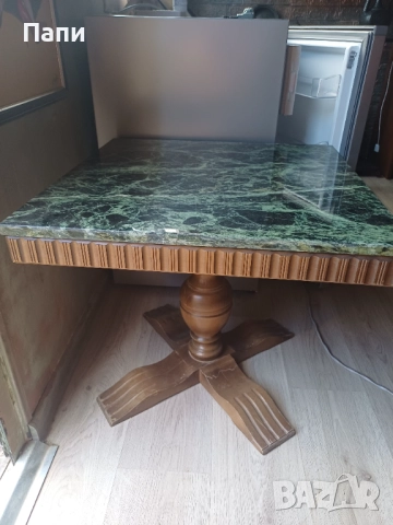 Мраморна маса, снимка 3 - Антикварни и старинни предмети - 51830672