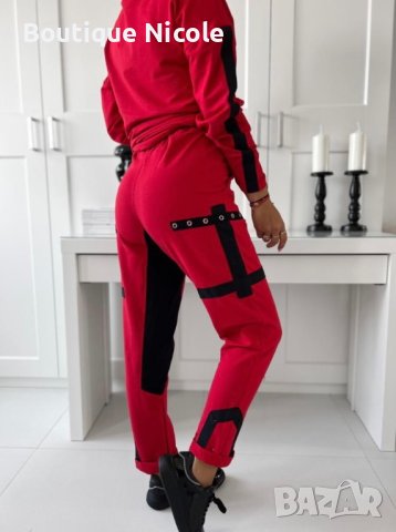 Дамски комплект Selena в червено  , снимка 3 - Спортни екипи - 42489746