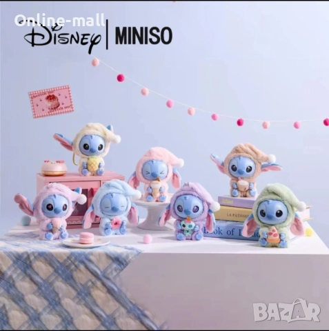 Комплект 6 броя Labubu играчка Стич – Плюшен ключодържател 18см (различни видове)