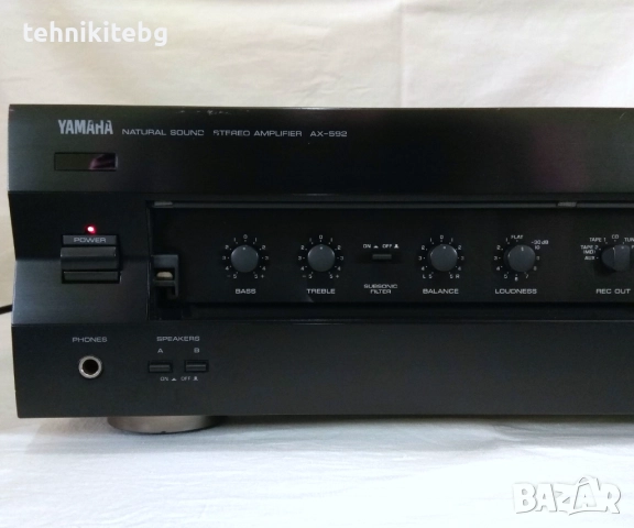 ⭐⭐⭐ YAMAHA AX-592 ⭐⭐⭐ Сериозен усилвател, 2 х 155/100 вата (4/8 ома), снимка 2 - Ресийвъри, усилватели, смесителни пултове - 51711880