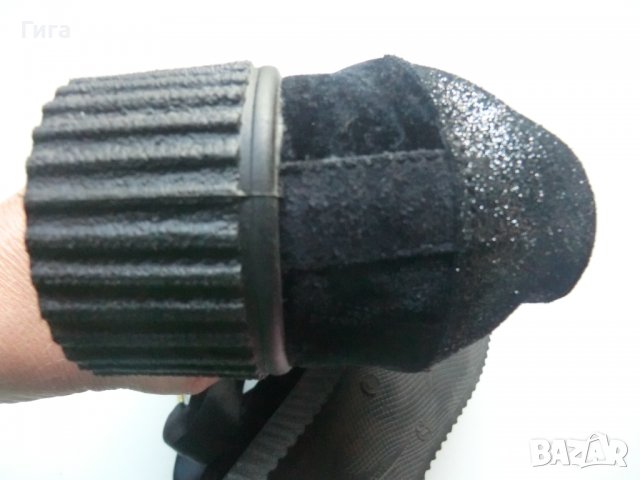 обувки черно и златно от естествен велур и текстил, снимка 3 - Дамски ежедневни обувки - 37322195