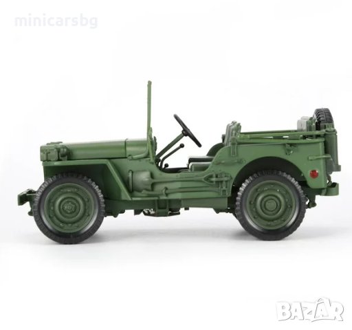 Метални коли - Метален Военен Джип USA 1:18 – Military Jeep,, снимка 6 - Колекции - 34908068