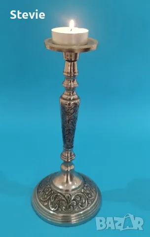 Посребрен свещник