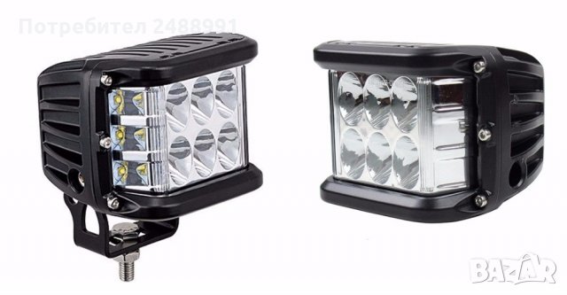 Водоустойчив Халоген -LED BAR- 60 W,6000K, 4500Lm (2бр.к-т) 10см. -8334/250415, снимка 4 - Аксесоари и консумативи - 30699825