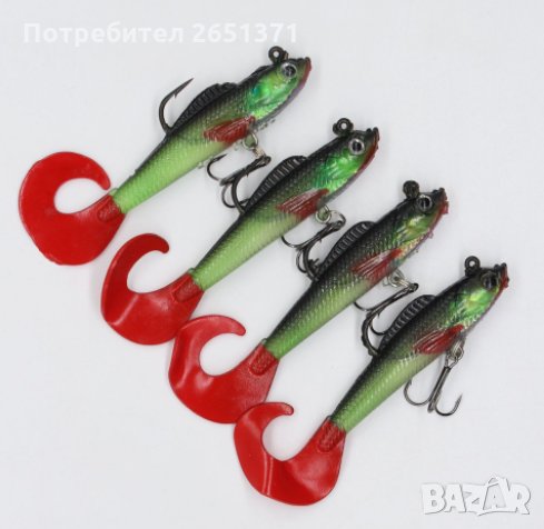 Силиконова примамка, рибка  - 1 бр.-2.50 лв., 4 бр.-8 лв., снимка 2 - Стръв и захранки - 34533621